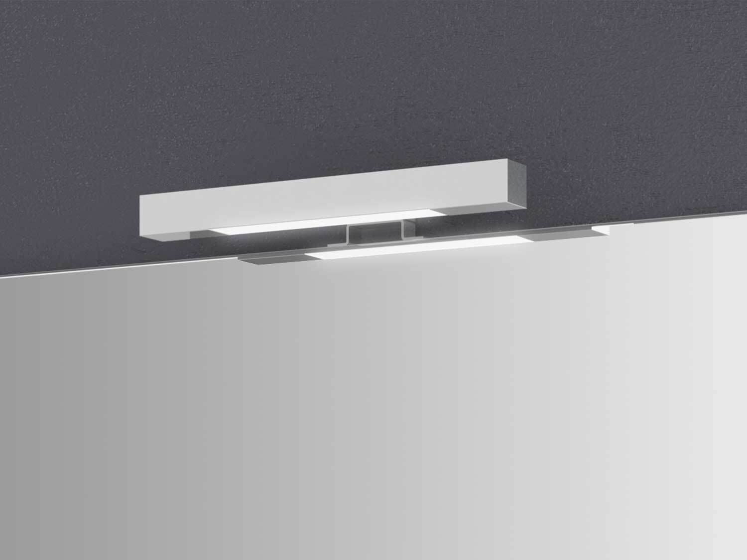Sieper Badezimmerspiegel Girona mit Beleuchtung & Ablage, kaltweiß, Wandspiegel, energiesparend 60cm
