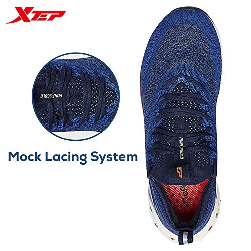 Image of XTEP Jacquard Mesh Upper Colour Blocking Sole Running Shoes for Men