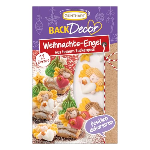 Günthart 12 essbare Dekore als Weihnachtsengel in zwei Varianten und...