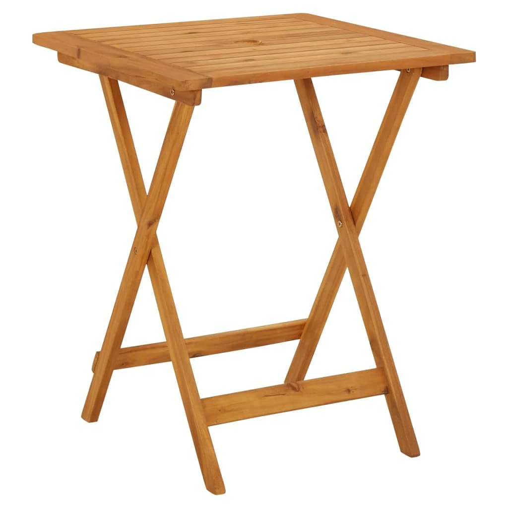 Set da 3 pezzi da bistrot grigio in polyrattan e legno massello, set da esterno