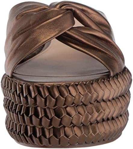 Rachel Zoe Women's Polly Flatform Braid Platform, Dark Bronze, 6 M US | Image 1