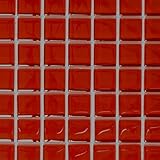 rote glasmosaik fliesen Enthaltene Menge: 1 Bogen / Matte