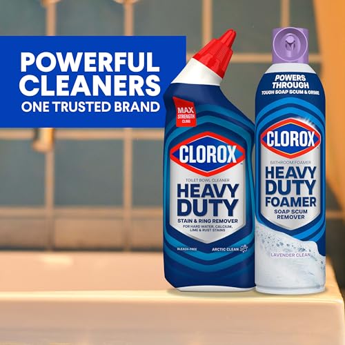 Clorox Toilet Bowl Cleaner Heavy-Duty Gel, Arctic Clean, Bleach-Free Stain Remover, Kills 99.9% of Germs, 24 oz, Pack of 2 - image 8