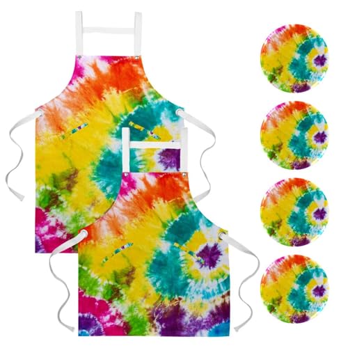 Tablier de cuisine lot de 2 protection vêtements pâtisserie et ménage