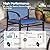 SUNSHINE VALLEY 7 Piece Outdoor Dining Set, Rectangular Wood-Like Table with Umbrella Hole, Patio Dining Set for Outdoor Kitchen Lawn Garden,Backyard,Deck