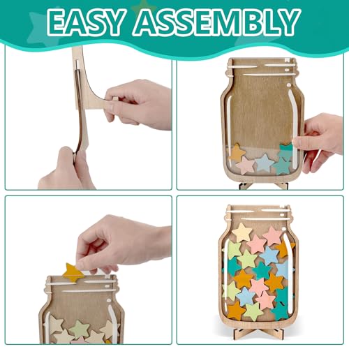 belohnungsglas kinder magnetisch, gewöhnliches belohnungsglas, Belohnungsglas mit Sternen für Kinder, Personalisierte Sterne Belohnungsglas, Klassenzimmer-Belohnungsglas für Kinder, reward jar stars