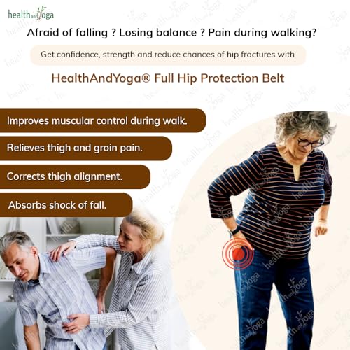 Cinturón de Protección de Cadera con Acolchado Extra HealthAndYoga miniatura 5