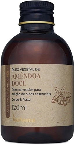 Óleo Vegetal Amêndoa Doce Via Aroma - 120ml