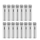 broca para ceramica 15 taladros con recubrimiento de diamante son perfectos para la perforación de vidrio, azulejos, gres porcelánico, losas de granito, azulejos. Con el taladro de vidrio de diamante puede crear agujeros con un diámetro de 6 mm.
