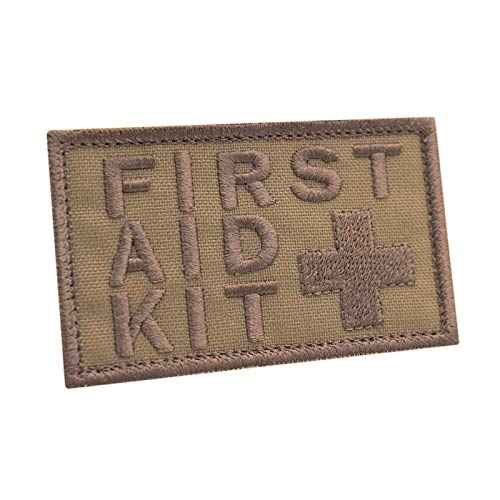 Coyote First Aid Kit 2x3.25 IFAK Medic MED Trauma Paramedic Morale Touch Fastener Patch