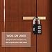 4 Pack Diyife 4-Digit Combination Padlock, Weatherproof Outdoor Password Padlock, for Gym Lockers, Fences, Tool Boxes, Doors, Black
