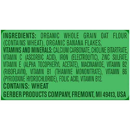 Gerber Baby Cereal Organic 2Nd Foods, Grain & Grow, Oatmeal Banana, 8 Ounce (Pack Of 6) #TOP6