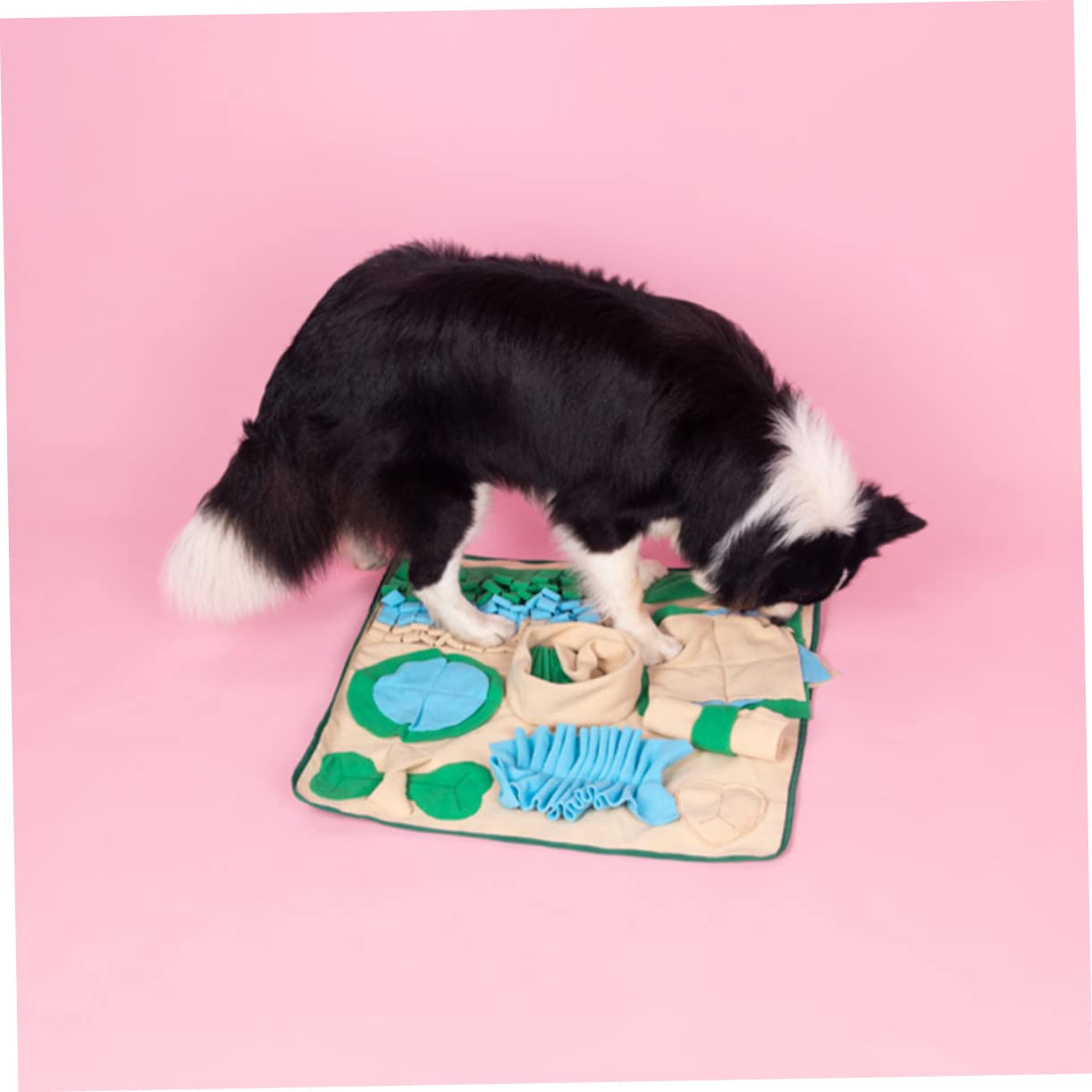 Hunde und Katzen Schnüffelmatte aus Synthetischem Material mit Kreativem Design zur Gewichtsreduktion und Trainingszubehör für Langsames Fressen im Alltag