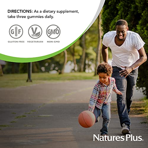 NaturesPlus Gummies Magnesium Citrate - 75 Gummies, Raspberry - Helps Calm The Mind & Body, Supports Bone Density - Vegetarian, Gluten Free, Non-GMO - 25 Servings