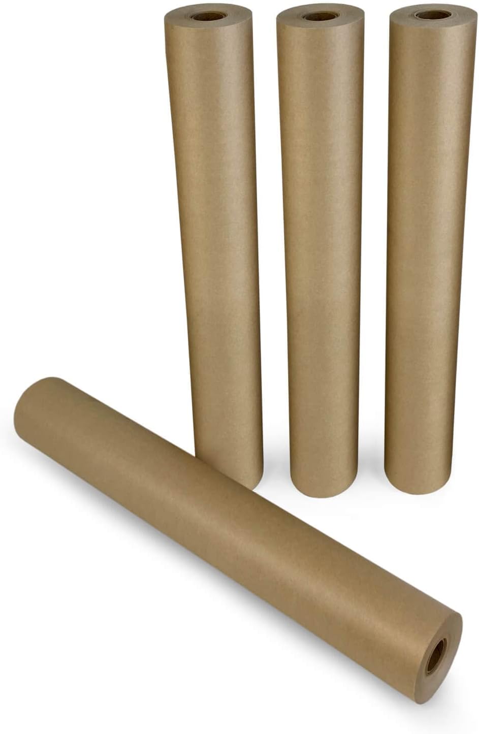 IDL Packaging 24" x 180 feet (2160 inches) Brown Kraft Paper Roll, 30 lbs (Pack of 1) - Quality Paper for Packing, Moving, Shipping, Crafts - 100% Recyclable Natural Kraft Wrapping Paper : Everything Else