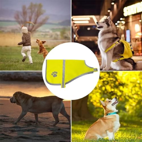 Pet Hunde Warnwesten,Hund Sicherheit Reflektierende Weste,Sicherheitsweste Pet Hunde,Hunde Sicherheit Geschirr Jacke für Hält den Hund Sichtbar Sicher vor Autos & Jagtunfällen
