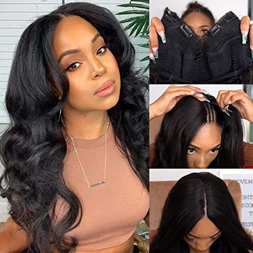 Wig V-Part body wave cheveux humains pour un volume naturel au quotidien