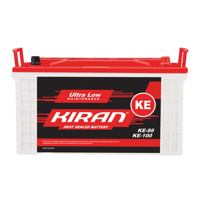 Image of KIRAN BATTERIES 12V 80Ah Commercial Battery | Advance Battery for Home, Office, Shop & Industrial Use | Long Backup & Low Maintenance High Performance | Leak Resistant | 60 Months Warranty