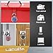 LanuBe Standard Dial Combination Lock, 2 inches. Wide, with Different Combinations, Red Turnplate, Pack of 24; Lock for School, Employee, Gym Sports Locker, Case, Toolbox