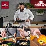 Gerlach 1760 Nóż Szefa Kuchni ze Stali Nierdzewnej - Ergonomiczny Uchwyt Soft Touch - 20 cm Smart Granit