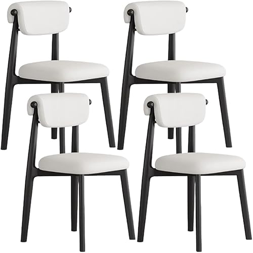 Miniatura 31 de YVYKFZD Juego de sillas de comedor, silla de comedor de madera maciza, sillas de cocina tapizadas, silla de sala de estar con respaldo curvo, para