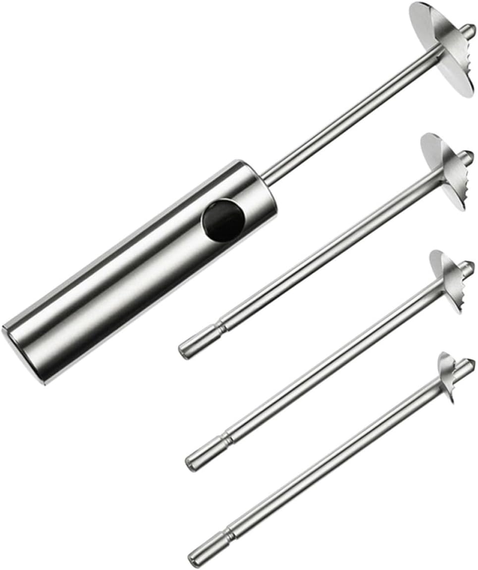 Kichvoe Manual Fruit and Vegetable Core Remover Tool, Stainless Steel Corer for Effortless Core Removing, Sturdy Kitchen Gadget for Home Use, for Chili, Pepper, and Other Fruits