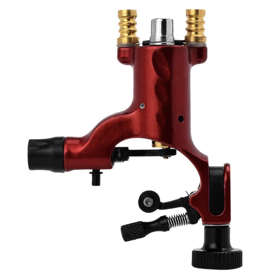 Tattoo Machine Motor, Aluminum Alloy Rotary Motor Tattoo Coral Machine with Hook Line RCA Dual Port for Tattoo Artist-image-38