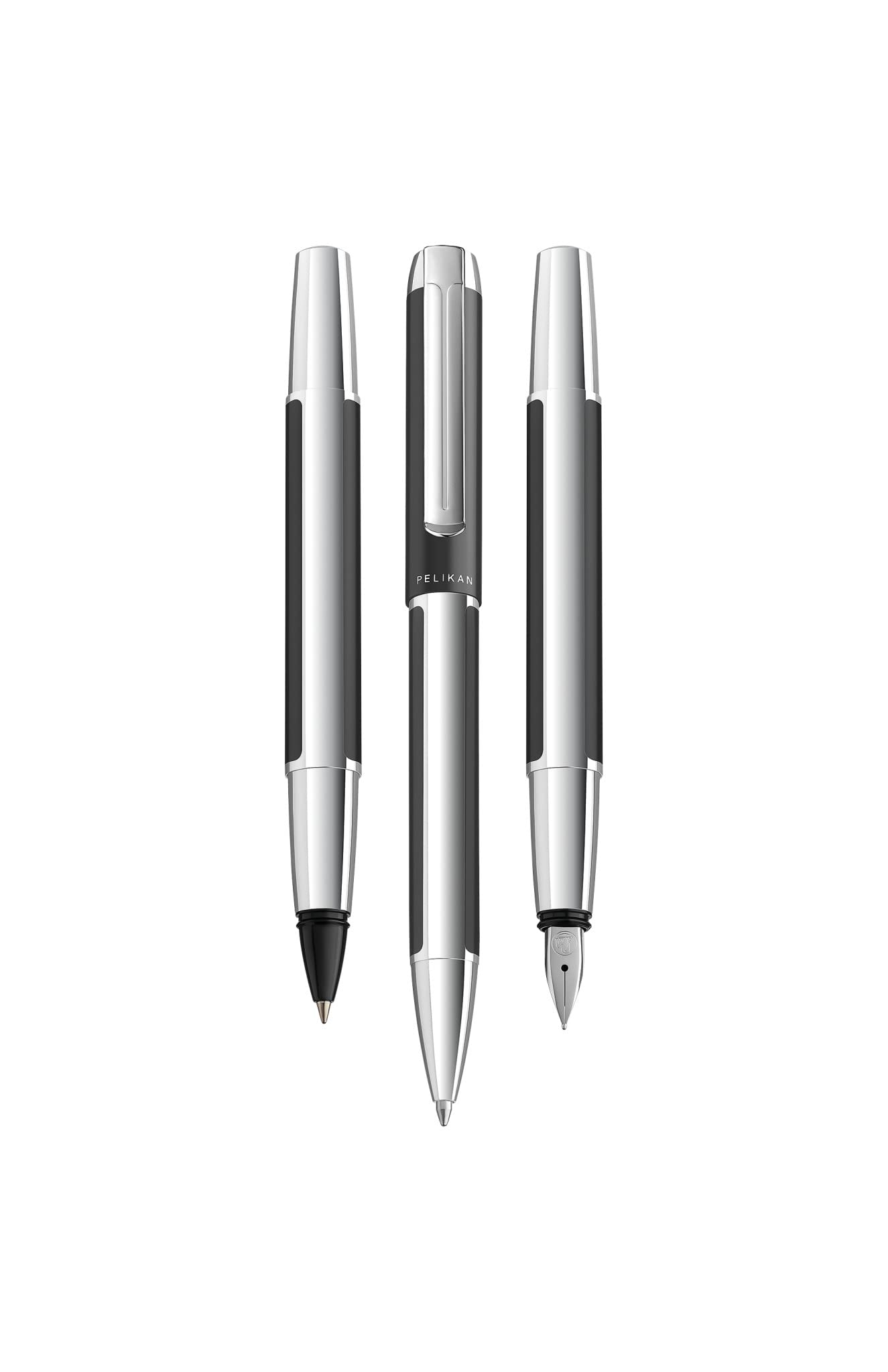Pelikan Kugelschreiber Pura K40, Anthrazit, hochwertiger Drehkugelschreiber im Geschenk-Etui, 822633