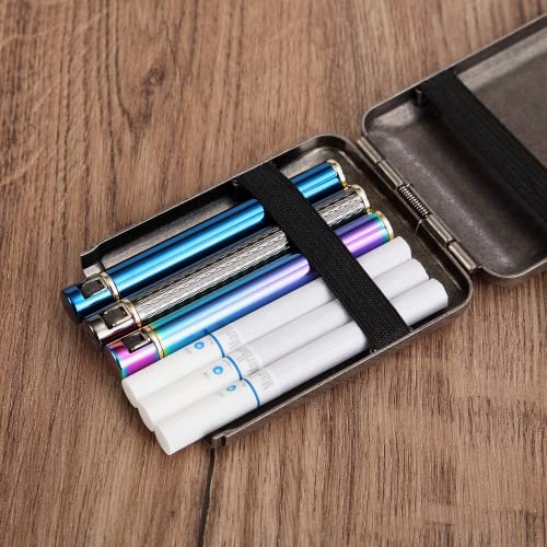 Yusud Butane Fuel Lighter, Cool Pipe Lighter, Soft Flame Flint Lighter, Cigarette Cigar Lighter, Gas Lighters With Extra 3 Flints, Unique Gifts For Men, Women (Gray) #TOP7