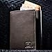 ID Stronghold Men's Leather Trifold Wallet - RFID Blocking - Brown Wallet with Gift Box