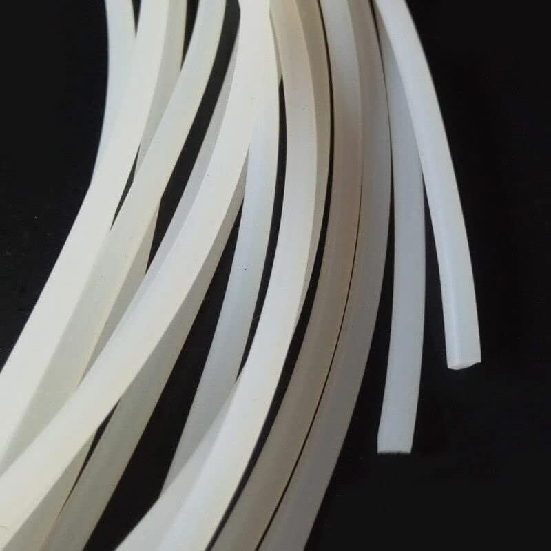 Cordón de silicona sólido Diámetro 1 mm ~ 25 mm Junta de goma blanca Tiras de sellado Junta tórica Alta temperatura Impermeable - (Tamaño: 1,5 mm (10 metros))(25mm(1meter))