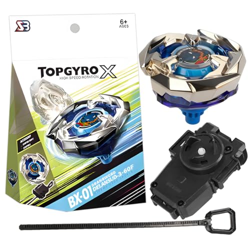 Set Spinning Deluxe, x un Mundo Completamente Nuevo de peonzas con 1 arrancador y 1 peonza, para ser ensamblado con y en 2 clics