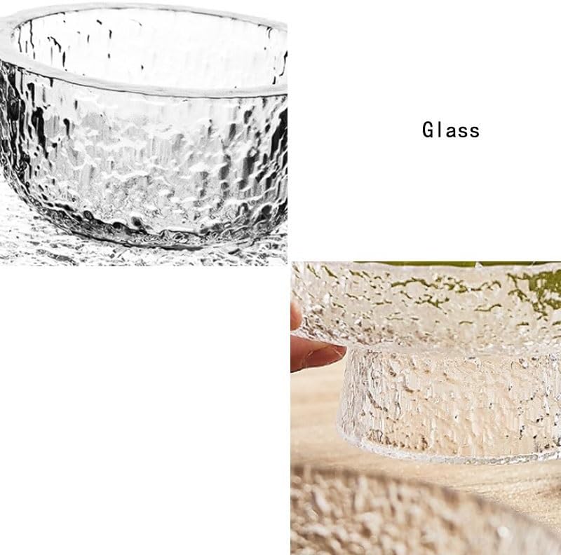 Hammered Glass Fruit Platter Snacks on The Coffee Table in The Living Room