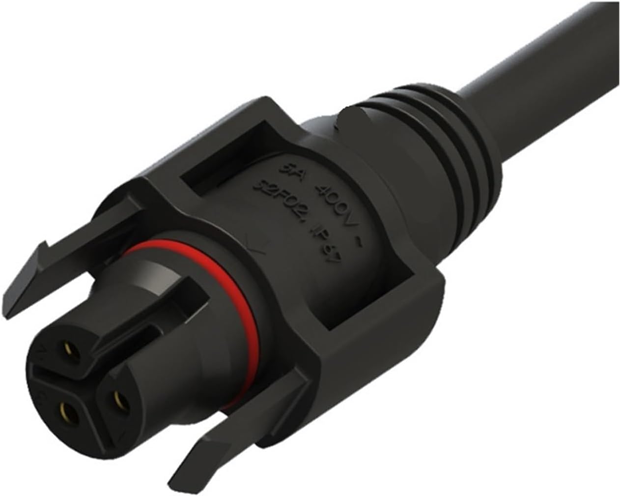 IP67 Waterproof Outdoor Power Quick Connector 3 Pin Power Adapter for Grow Light Monitoring(S2M705030-0614)