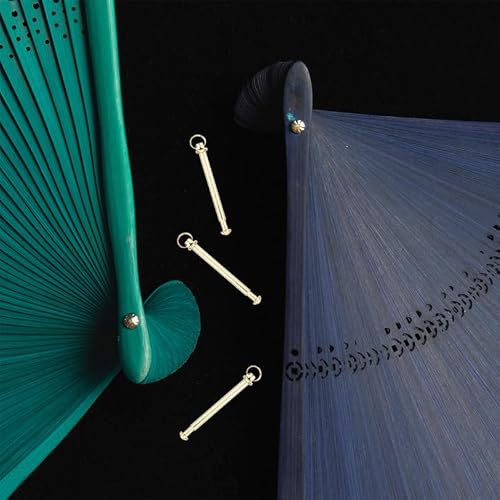 Miniatura 5 de Holidyoyo Kit De Reparación De Remaches Y Tuercas Para Eje De Ventilador Plegable De Mano 10 Piezas Accesorios Estables Y Fáciles De Instalar Para Mantenimiento De Abanicos Plegables