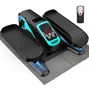 VIVURN® 018 Under Desk Elliptical 5 Mode 12 Speed Low Impact Mini Electric Leg Exerciser As Seen on TV While Sitting for Seniors with Non-Slip Mat Quiet&Portable Seated Elliptical for Home and Office