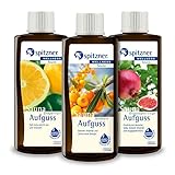 Spitzner Saunaaufguss Set Energie (3 x 190 ml) – Wellness Sauna mit aromatischem Saunaduft Sanddorn, Grapefruit und Granatapfel-Feige