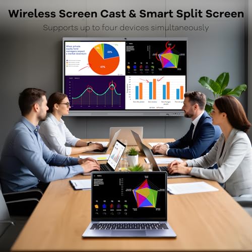 Image of HLEC 55 inch Interactive Smart Board, 4K UHD Touchscreen Digital Whiteboard, Electronic All-in-One Computer for Classroom Home Office Studio Display, 20-Touch 13MP Camera(Wall Mount Included)
