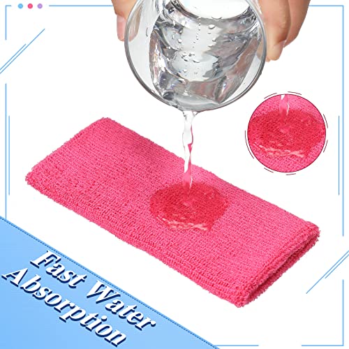 willbond 6 inch wrist sweat bands for men women tennis elastic athletic long sweatband wrist absorbent for basketball tennis running outdoor activity