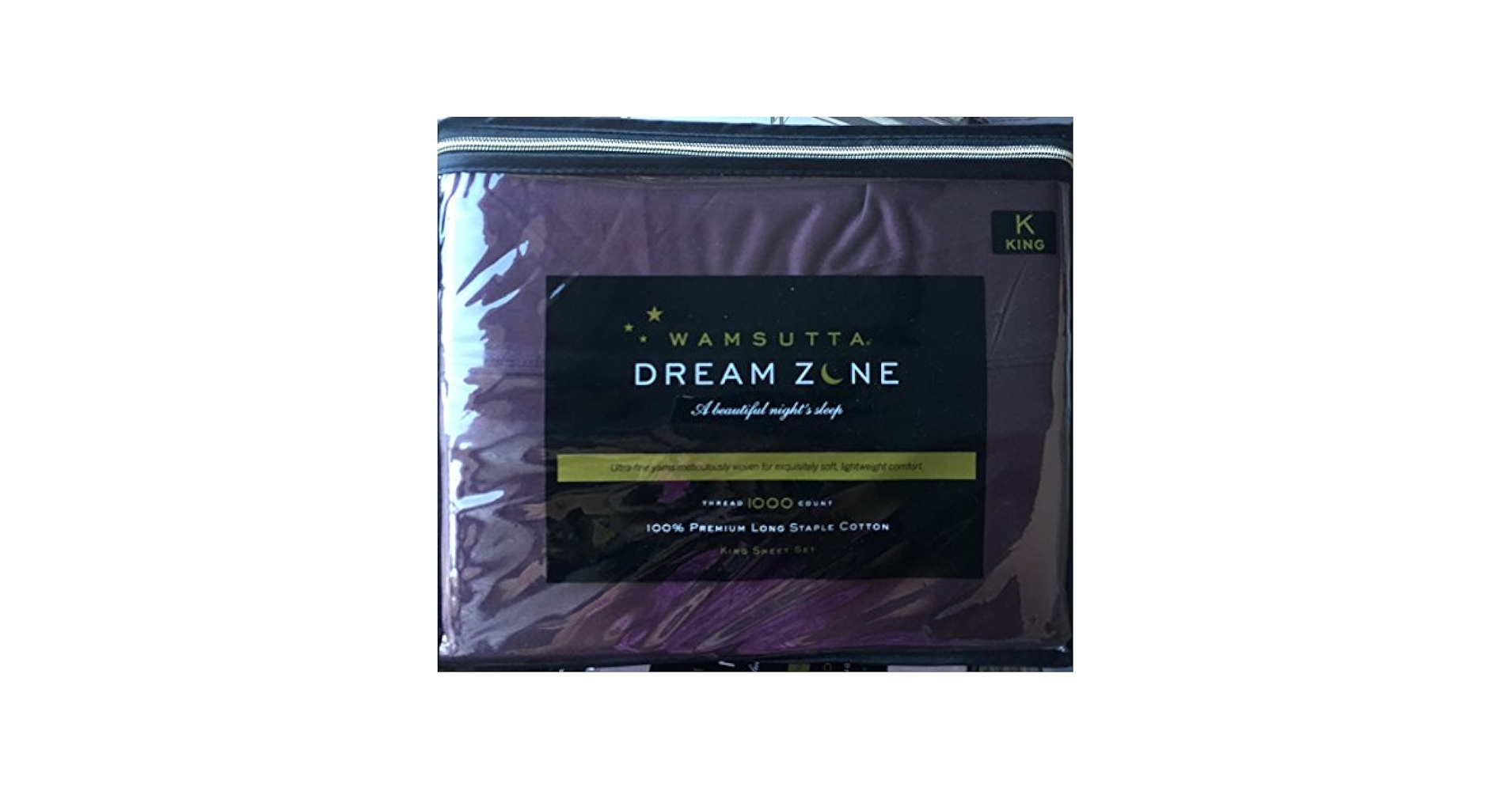 Amazon.com: Wamsutta Dream Zone Plum King Sheet Set 1000