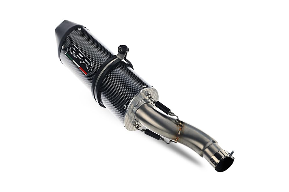Scarico GPR compatibile con Beta RR 125 4T Enduro 2021-2023, Furore Evo4 Poppy, Terminale di scarico omologato,fornito con db killer estraibile,catalizzatore e collettore
