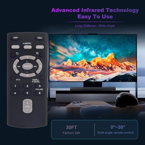 Image of RM-X231 RM-X232 Replace Car Audio Remote Control Compatible with Sony Stereo System DSX-B700 MEX-M70BT WX-900BT WX-850BT MEX-BT31PW MEX-GS620BT DSX-GS80 MEX-XB120BT MEX-N5300BT WX-920BT MEX-BT4000P