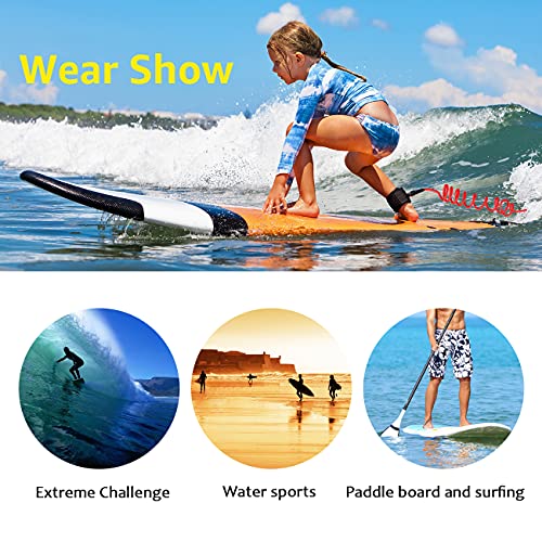 image for Overmont Surfboard Leash Premium Stand Up Paddle Board Leg Rope Wrist 