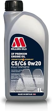 XF Premium C5/C6 0w20 Fully Synthetic Motor Oil, 1 liter