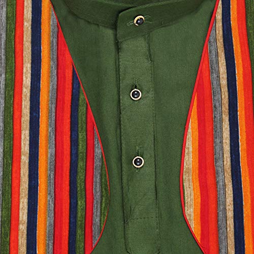 Image of superminis Boys Cotton Solid Jacket, Kurta Dhoti Set