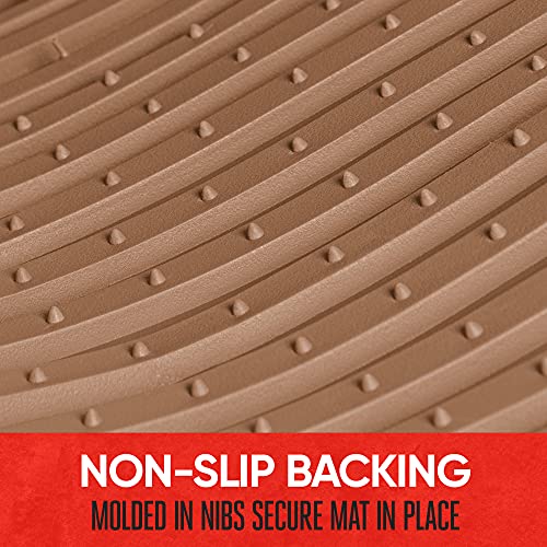 Motor Trend Flextough Baseline Rubber Car Floor Mats With Trunk Mat Cargo Liner, Front & Rear Combo Set Fits Most Car Suv Van Coupe Sedan, Heavy Duty All Weather Trim To Fit #TOP4