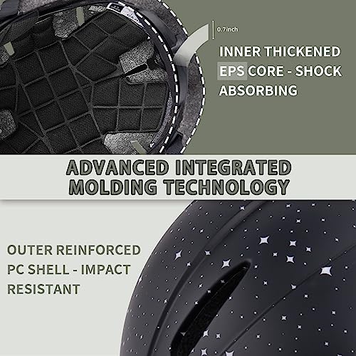 Casco Bicicleta Adulto - SIFVO Casco Bici Hombre y Mujer Casco Patinete para Ciclismo Carretera Scooter, Casco de Bicicleta Adulto Cascos Ciclismo 56-61cm - imagen 2