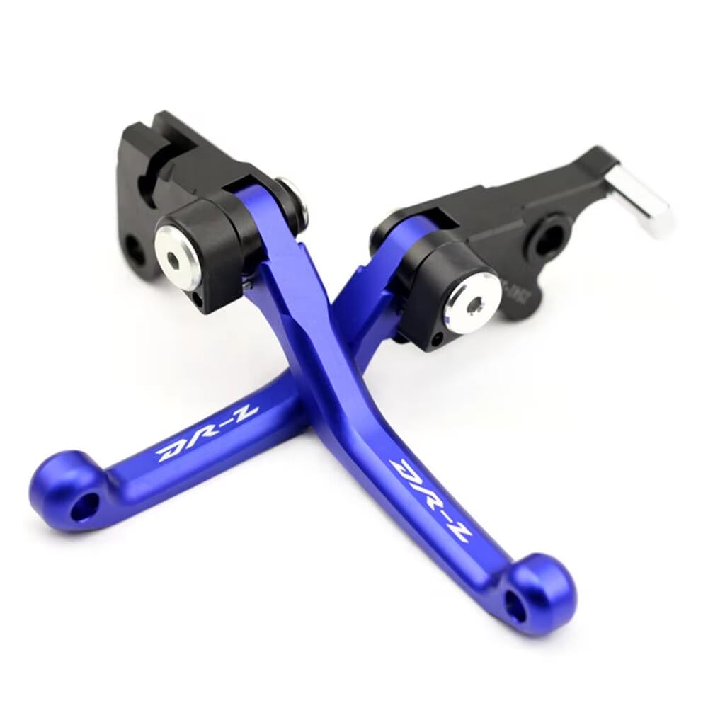 ZCYYL Brake CNC Pivot Brake Lever Clutch Levers for Suzuki DRZ250 DRZ400E DRZ400S DRZ400SM DR-Z400 2000-2023(Blue)