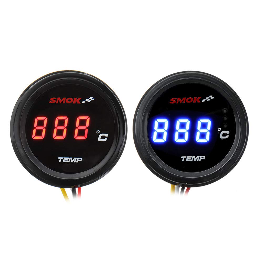 YONGYAO Universal Motorcycle LCD Digital Instruments Termometro Temperatura Temperatura dell'Acqua-Blu