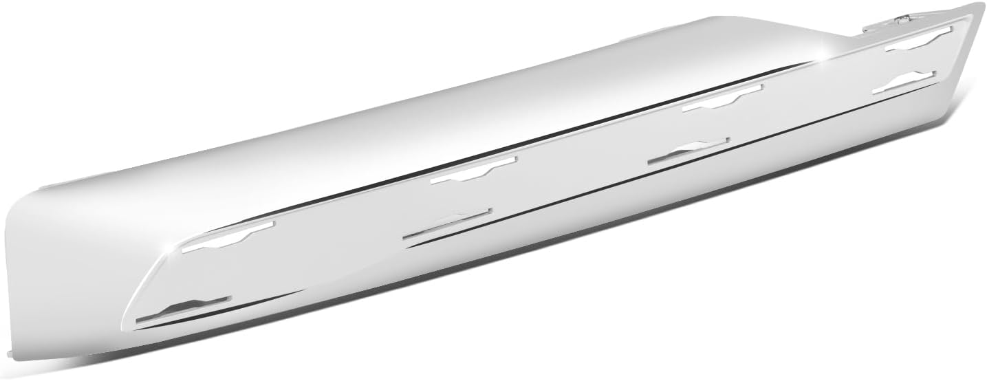 [Luxury Line] BM1047149 Front Bumper Cover Grille Molding with Molding Holes Compatible with BMW X3 2018-2021, Passenger Right Side, Polished Chrome